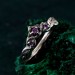 Whispering Vines: Gothic Amethyst Ring
