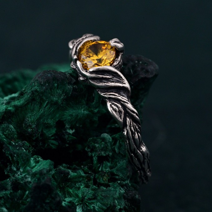 Unique Wood Engagement Ring – Nature's Embrace with Twig of Love Design, Woodland Promise Ring, Rustic Twig Wedding Band