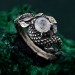 Silver Dragon Armor Ring: Serpentine Elegance with Dragon Scale Design
