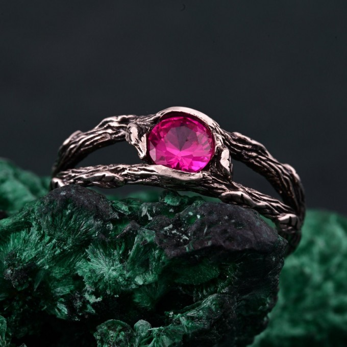 Silverwood Wrap Ring - Silver Branch Band