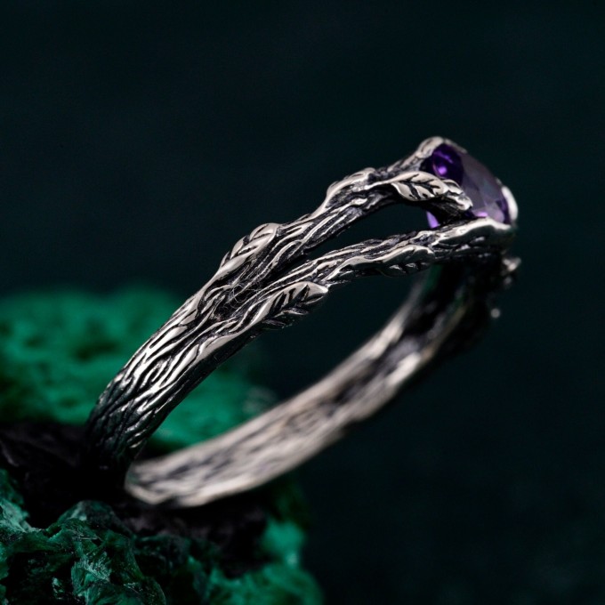 Silver Branch Ring - Nature's Touch Wrap Ring