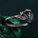 Gothic Skull and Mushroom Ring – Mystic Fungi Skullcap Jewelry