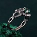 Heart of the Dragon: Gothic Emerald Ring