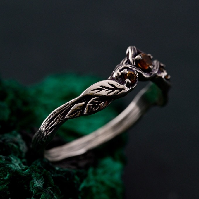Wedding Ring Wooden Harmony – Wooden Wedding Branch, Wedding Ring Forest Branch, Branch of Love, Forest Wedding Band