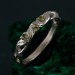 Enchanted Forest Peridot Ring - Elven Leaf Engagement Ring