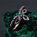 Emerald Woodland Knot Ring – Enchanted Forest Wedding Band, Delicate Twig Emerald Tiara Ring, Cottagecore Eternity Band