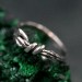 Wedding Ring Leaf and Branch – Unisex Gothic Ring with Leaves and Branch, Wedding Ring for the Enigmatic Couple