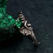 Unique Nature Ring Dainty Branch and Leaf with Forest Theme, Unusual Silver Engagement Leaf Ring, Woman Elvish Nature Bridal Ring