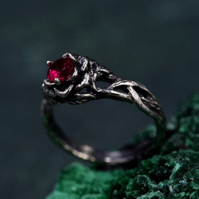 Handcrafted Silver Lotus Ring – Elegant Nature-Inspired Emblem for Her and Him