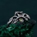 Gothic Witch Rings for All Genders – Unisex Silver Geometric Wedding Ring