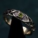 Eye of Enchantment: Gothic Silver Ring with Vibrant Peridot