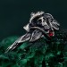 Gothic Skull and Mushroom Ring – Dark Enchantment Jewelry