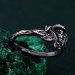 Forest Shadows: Sterling Silver Skull Ring