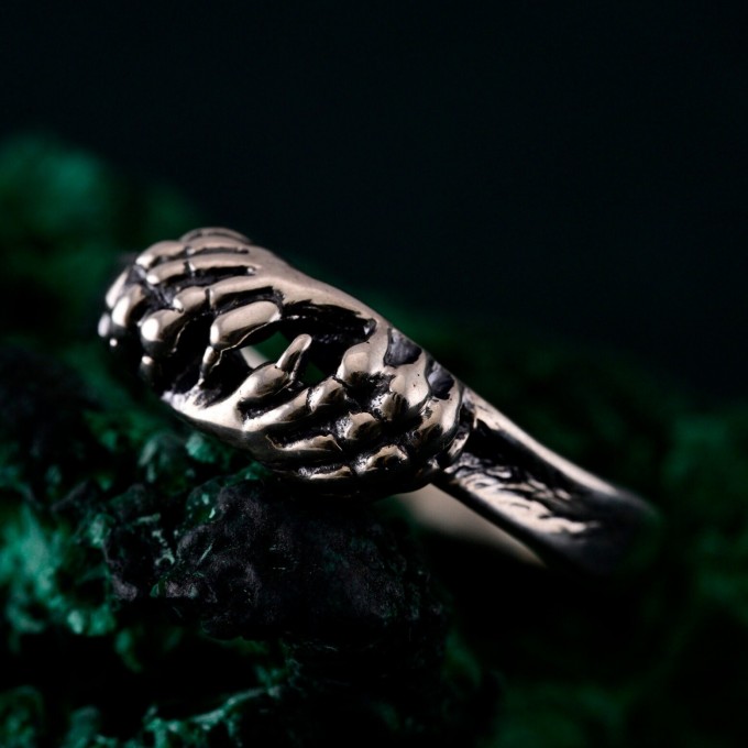 Handcrafted Lion's Paw Sterling Silver Ring – Artisan Animal Jewelry for Men and Women