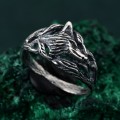 Enchanted Forest Fox Ring - Handcrafted Sterling Silver Statement Ring