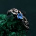 Leafy Branch with Topaz Ring – Nature-Inspired Gemstone Jewelry