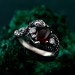Thorn Snake Ring – Goth Serpent Design, Silver Dragon Scale Jewelry, Fantasy Serpents of the Thorns Style Accessory