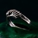 Handcrafted Lion's Paw Sterling Silver Ring – Artisan Animal Jewelry for Men and Women