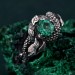 Majestic Ring Dragon Scale - Serpentine Elegance in Silver Armor