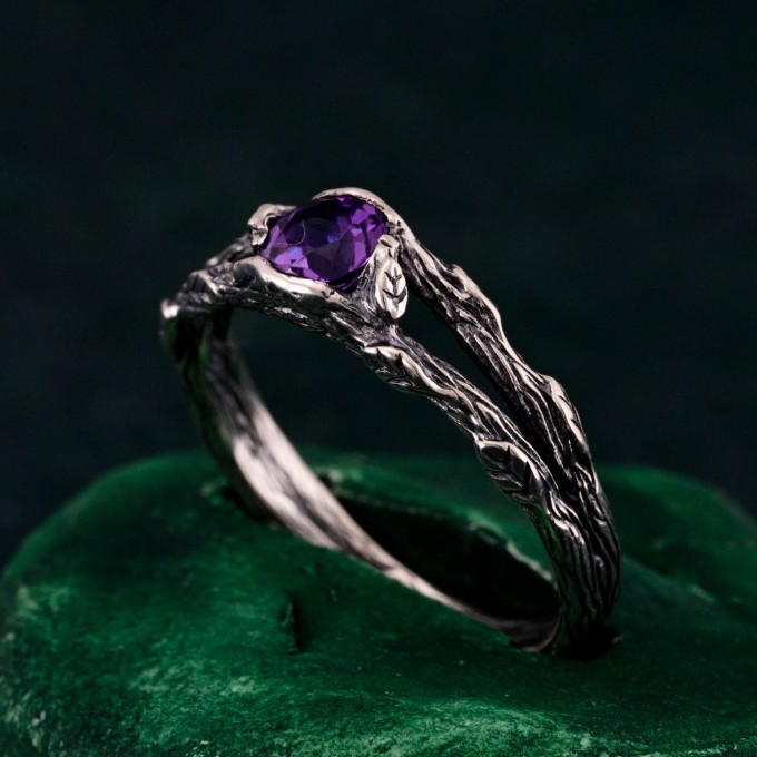 Silver Branch Ring - Nature's Touch Wrap Ring