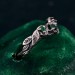 Emerald Engagement Band – Wooden Wedding Branch, Forest Wedding Ring, Branch of Love, Wooden Harmony Wedding Band