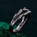 Silver Branch Band: Nature's Touch and Woodland-Inspired Silver Wrap Ring