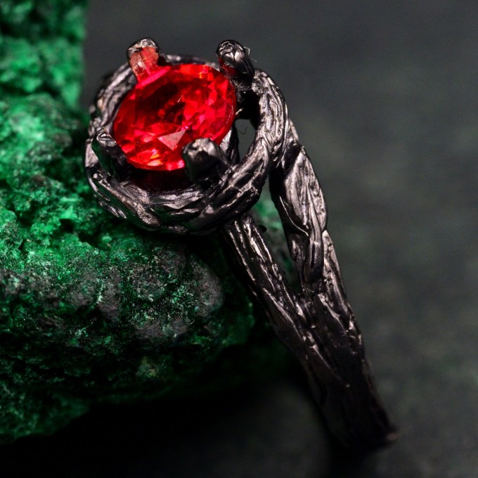 Nature-Inspired Women's Branch Bridal Ring