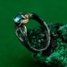 Silver Fairy Twig Engagement Ring: Elvish Leaf Braid Design