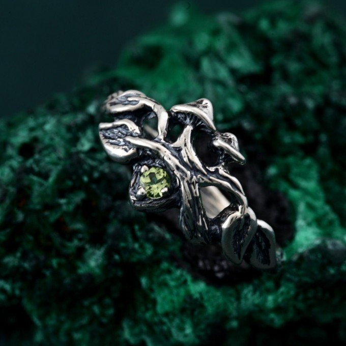 Gothic Witch Rings for All Genders – Unisex Silver Geometric Wedding Ring