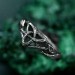 Enchanted Forest Silver Ring - Handcrafted Unique Design with Leaf and Triskele Accents