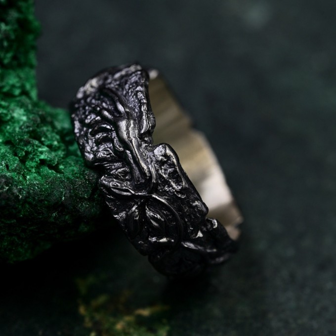 Handcrafted Adam's Touch Ring – Michelangelo-Inspired Artisan Jewelry