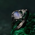 Moon Phase Silver Ring & Nature Inspired Twig Engagement Ring