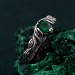 Twilight Incantations: Silver Ring – Gothic Noir Sterling Silver Ring, Mystical Darkness Silver Ring, Gothic Elegance Engagement Ring