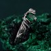 Twilight Incantations: Silver Ring – Gothic Noir Sterling Silver Ring, Mystical Darkness Silver Ring, Gothic Elegance Engagement Ring
