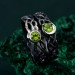 Dual Essence: Gothic Peridot Ring