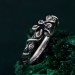Enchanted Forest Silver Ring with Oxidized Twig and Leaf Design