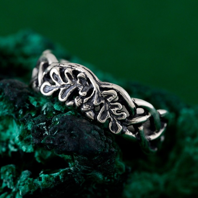 Silver Branch Ring: Nature-Inspired Harmony Band for Her & Him