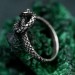 Handcrafted Silver Serpent Gorgon Ring – Unique Gothic Serpentine Symbol of Power