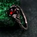 Vintage Fairycore Silver Band – Enchanted Forest Mystical Ring, Ethereal Floral Jewelry, Romantic Nature-Inspired Design