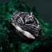 Heartbound Embrace: Gothic Skeleton Hands Ring
