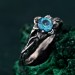 Enchanted Forest Topaz Ring - Unique Blossom Twig and Woodland Whispers Ring