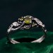 Silver Leaf Elegance: Nature's Finest Tree of Life Engagement Ring