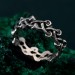 Unbreakable Ties: Gothic Chain Silver Ring
