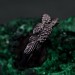 Handcrafted Silver Pinecone and Twig Ring – Unique Women's Christmas Jewelry