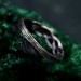Nature-Inspired Braided Vine Silver Ring