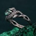 Majestic Ring Dragon Scale - Serpentine Elegance in Silver Armor