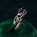 Midnight Enchantment: Blue Sapphire Silver Ring