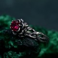 Handcrafted Silver Lotus Ring – Elegant Nature-Inspired Emblem for Her and Him