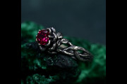 Handcrafted Silver Lotus Ring - Nature-Inspired, Elegant Emblem Design, Ideal for Her and Him, Unique Gift