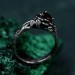 Lotus Elegance Silver Band – Unique Artisan Crafted Floral Ring for Him & Her